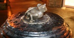 A lovely rodent on a trash can A lovely rodent on a trash can