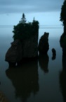Hopewell rocks at dusk